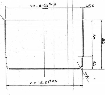 tasse de cage de filtre de 120x150mm 120x80mm