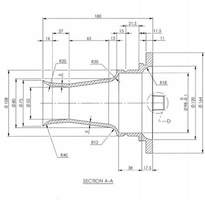 Aluminium Venturi 164x75x180mm de Mikropul