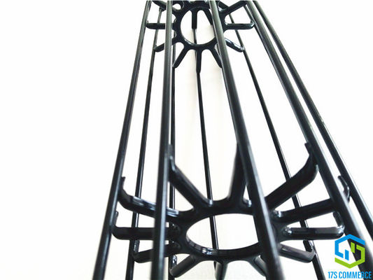 L'araignée de la cage 110mm de pli de revêtement de silicium de cage de filtre d'étoile mettent en cage la cage de collecteur de poussière d'acier doux