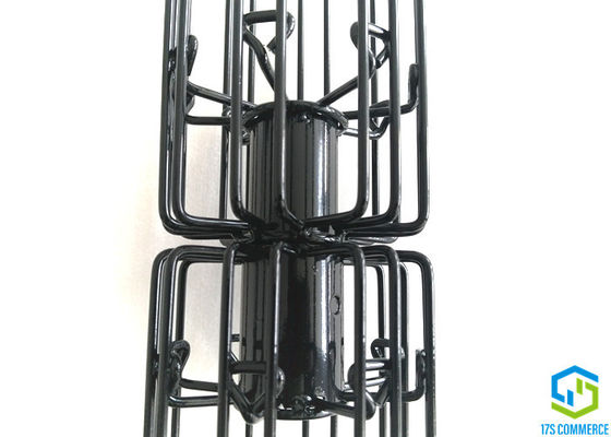 144mm deux silicium de cage de filtre de pli des sections 8 enduisant le joint de baïonnette d'acier doux