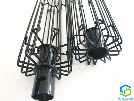 144mm deux silicium de cage de filtre de pli des sections 8 enduisant le joint de baïonnette d'acier doux