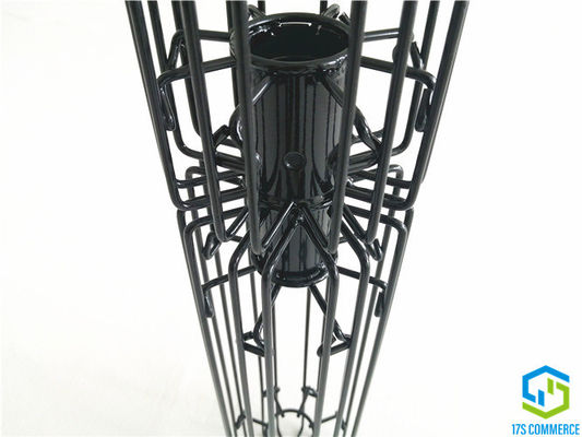 Le revêtement commun global de silicium de cage d'étoile de cage d'araignée de deux sections plissent le revêtement époxyde de la cage 150mm