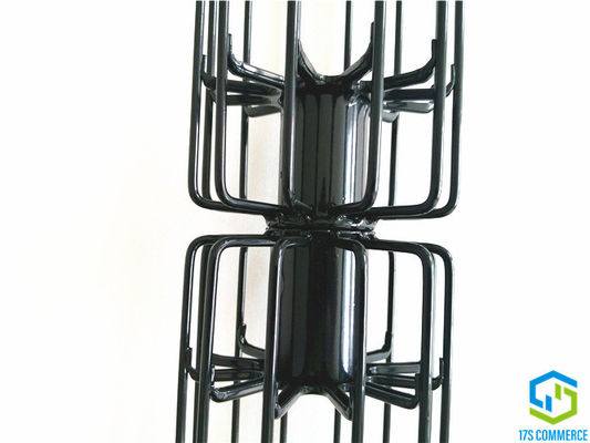 Silicium commun global de cage d'étoile de deux sections enduisant 12 la cage de Chambre de sac d'acier au carbone de cage d'araignée de la cage 120mm de pli