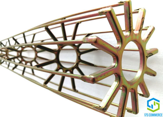 Cages de filtre d'étoile du zingage de chapeau de dessus de fil 110mm