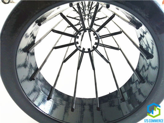 La double araignée de la cage 110mm de pli de revêtement de silicium de cage d'étoile d'araignée de fil mettent en cage la cage de collecteur de poussière d'acier doux