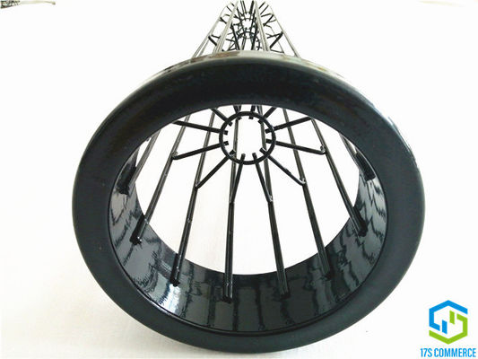 Double cage de collecteur de poussière de cage d'araignée de plis de la cage 12 de pli de revêtement de silicium de cage d'étoile du fil 110mm