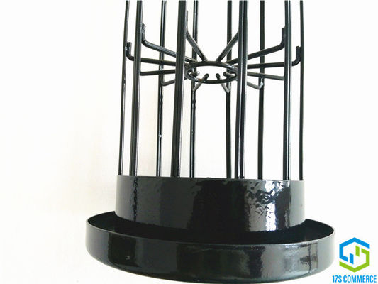 Double cage de collecteur de poussière de cage d'araignée de plis de la cage 12 de pli de revêtement de silicium de cage d'étoile du fil 110mm