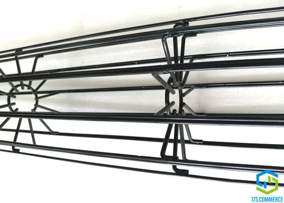 Cage verticale collée de Chambre de sac d'acier au carbone de cage d'araignée de la cage 120mm de pli de Wire12 Ray Star Cage Silicon Coating