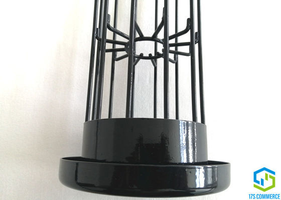 Cage de Chambre de sac d'acier doux de cage d'araignée de la cage 138mm de pli de revêtement de silicium de cage de filtre d'étoile d'araignée de fil