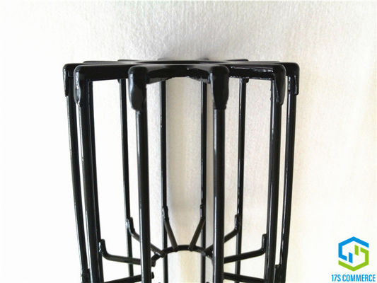 Cage de Chambre de sac d'acier doux de cage d'araignée de la cage 138mm de pli de revêtement de silicium de cage de filtre d'étoile d'araignée de fil